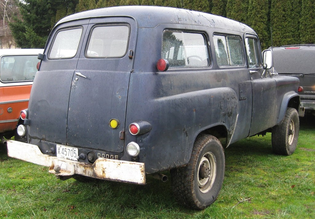 A 1963 Dodge Power Wagon pickup truck