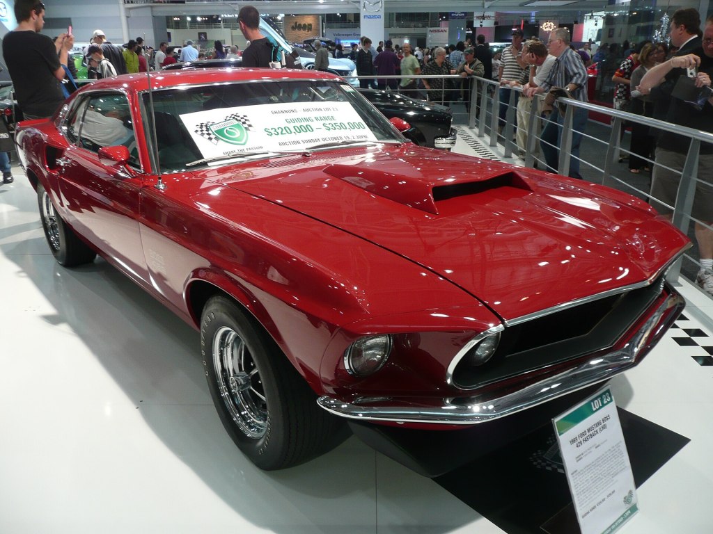 A 1969 Ford Mustang Boss 429 fastback