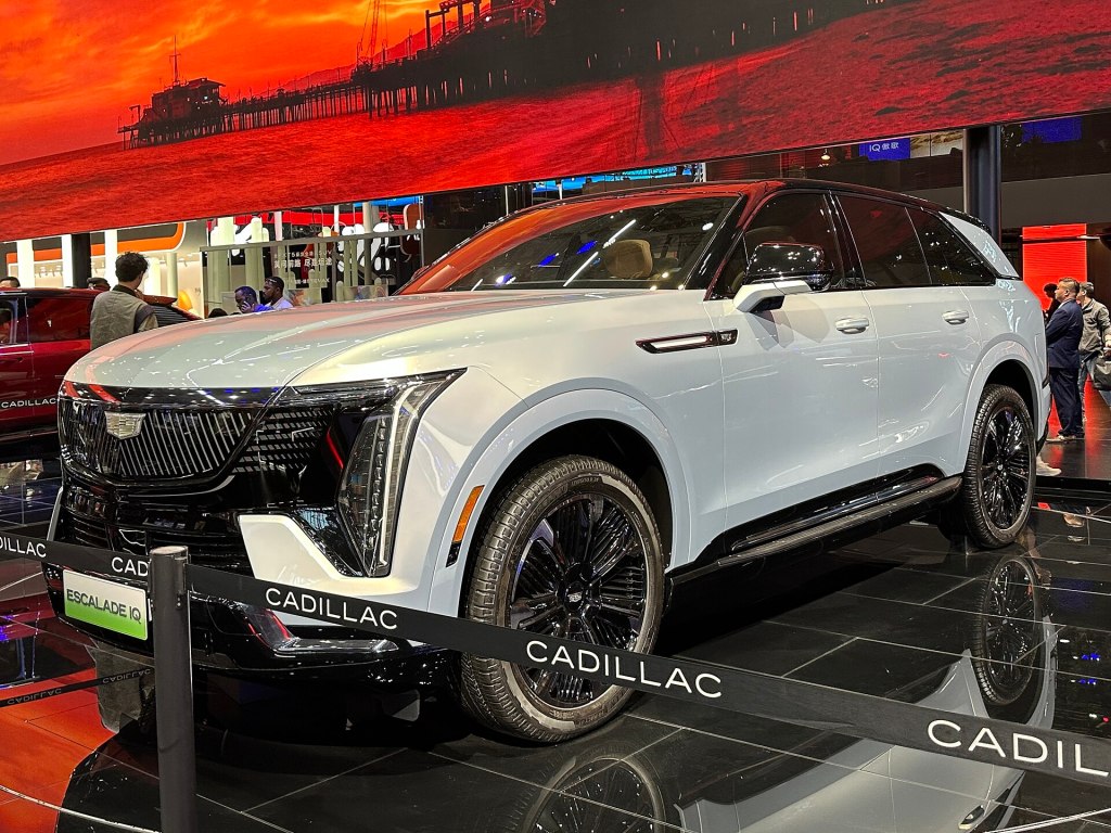 A Cadillac Escalade IQ electric SUV