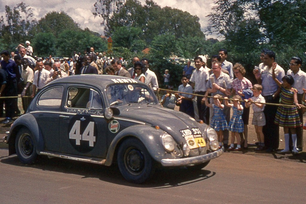 Joginder and Jaswant Singh's Volkswagen Type 1 Beetle on the 1962 East African Safari Rally