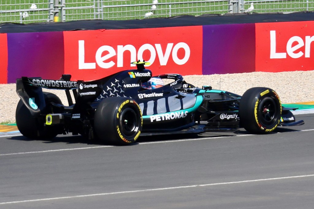 Kimi Antonelli's Mercedes-AMG F1 W17 E Performance race car