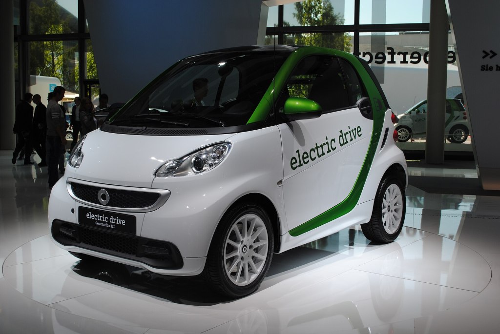 Smart fortwo Electric Drive on display at the 2011 Frankfurt Motor Show